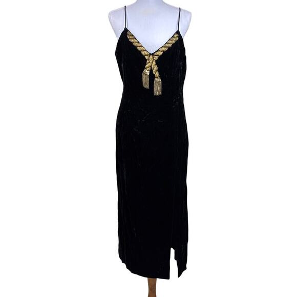 alex evenings black velvet dress Alex Evenings Halter Neck Velvet Evening Dress 5191945 main image 1